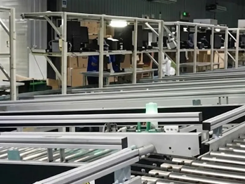 Industrial Manufacturing conveyor belt system