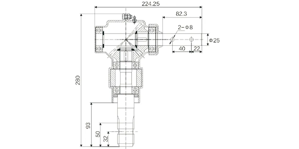 superiortransmissioninc-products-EP-11.35 Ratio 540rpm Aluminum Gearbox-draft