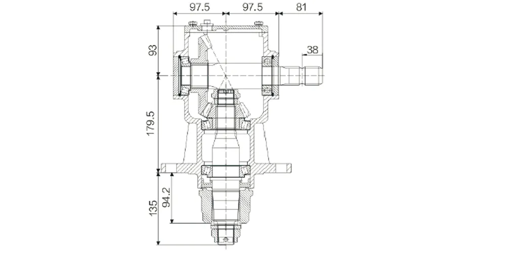 superiortransmissioninc-products-EP-140 60HP 540 rpm Lawn Mower Gearbox-Draft