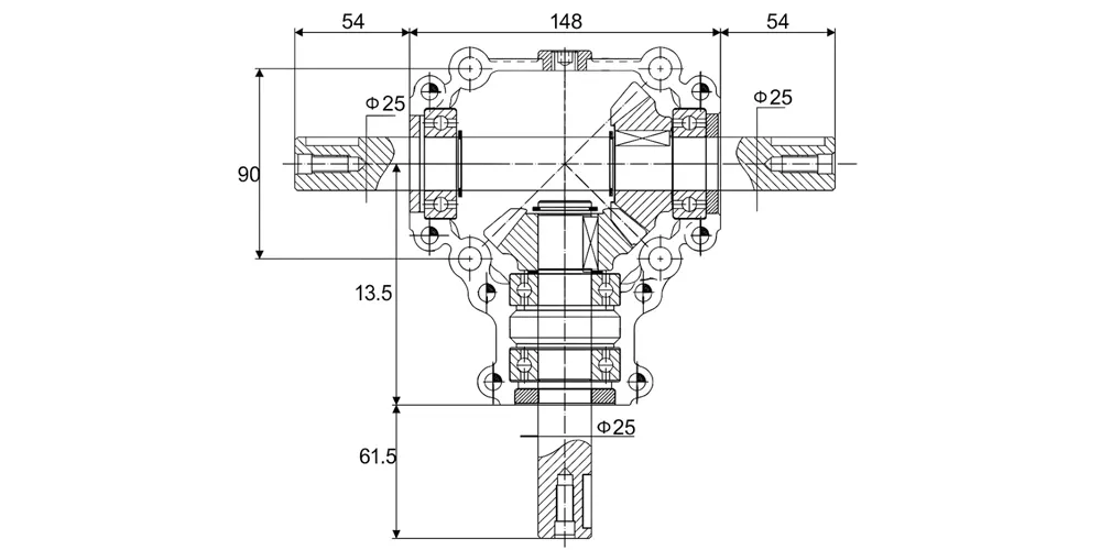 superiortransmissioninc-products-EP 15 13 15 3HP 450rpm Aluminum Gearbox-Draft