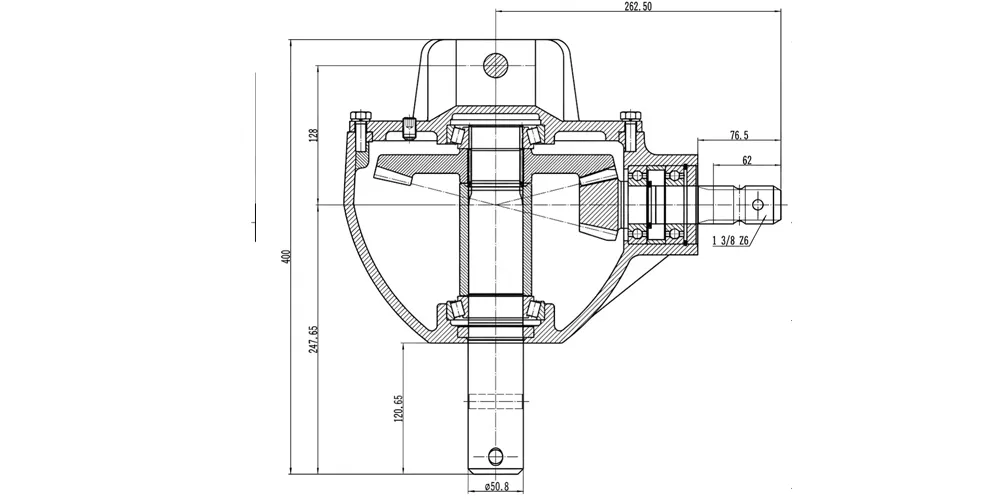 superiortransmissioninc-products-EP-41 Ratio 50HP 540RPM Post Hole Digger Gearbox-draft