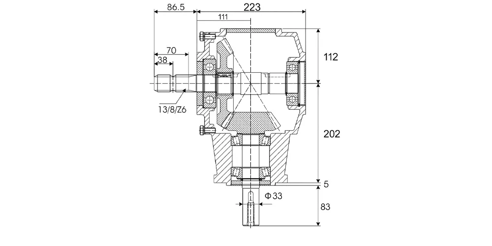 superiortransmissioninc-products-EP HC-75 Series 75 100 125 HP 540 RPM Rotary Cultivator Gearbox-draft