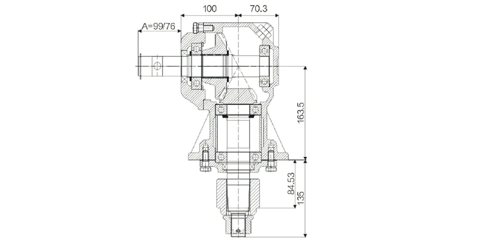 superiortransmissioninc-products-EP-RC31 30HP 540 RPM Lawn Mower Gearbox-draft