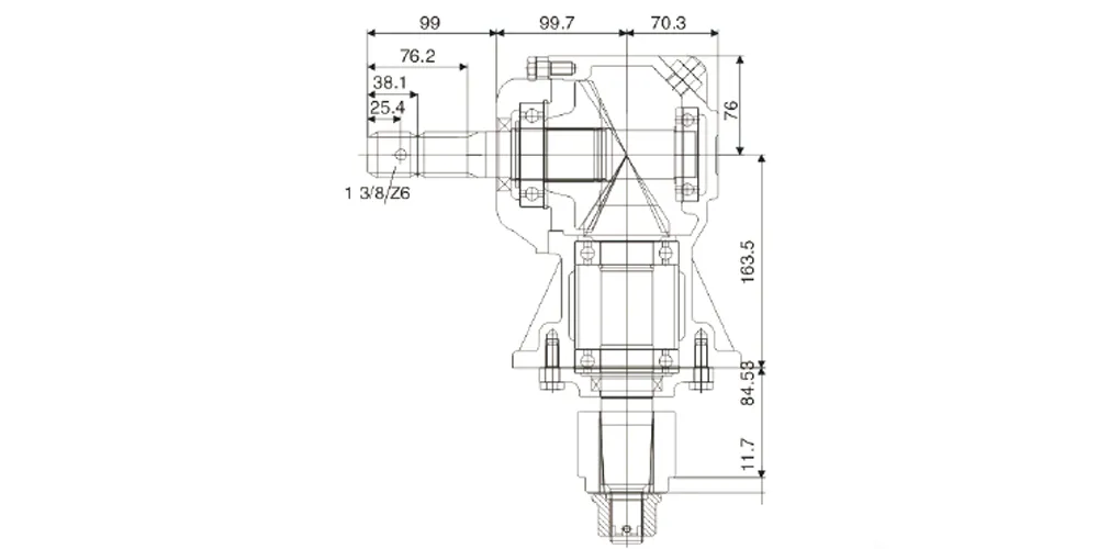 superiortransmissioninc-products-EP-RC31 30–40HP 540 rpm Lawn Mower Gearbox-draft