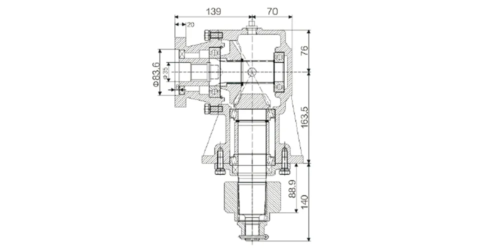 superiortransmissioninc-products-EP-RC51 30HP 540 rpm Lawn Mower Gearbox-Draft