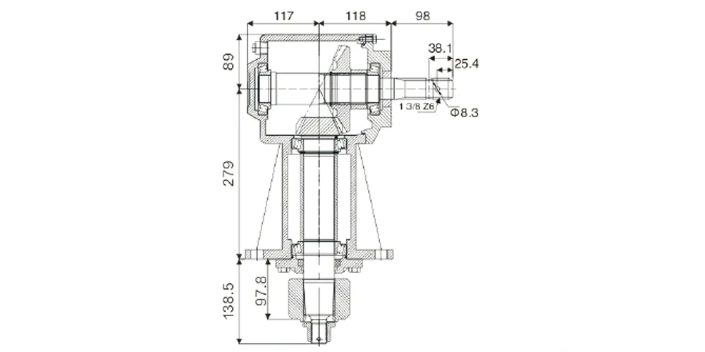 superiortransmissioninc-products-EP-RC81 80HP 600rpm Lawn Mower Gearbox-draft
