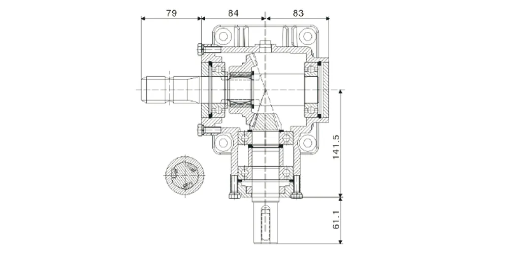 superiortransmissioninc-products-EP30 30HP 540 RPM Rotary Cultivator Gearbox-draft