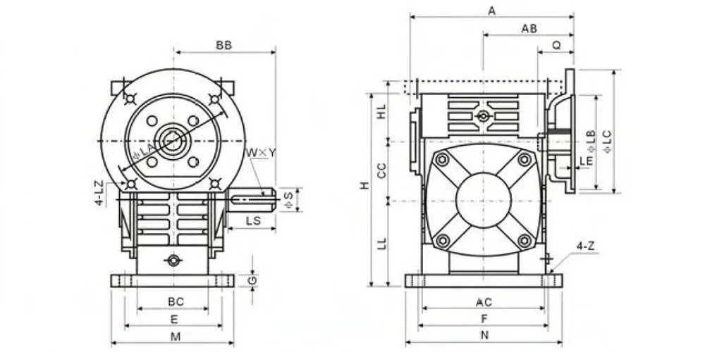 superiortransmissioninc-products-EP-4 to 376 kg WPWDS-A Universal Speed Reducer-draft