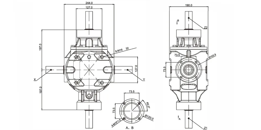 superiortransmissioninc-products-EP-Round Baler Gearbox for Round Baler and Harvester — EP2100-T3-draft